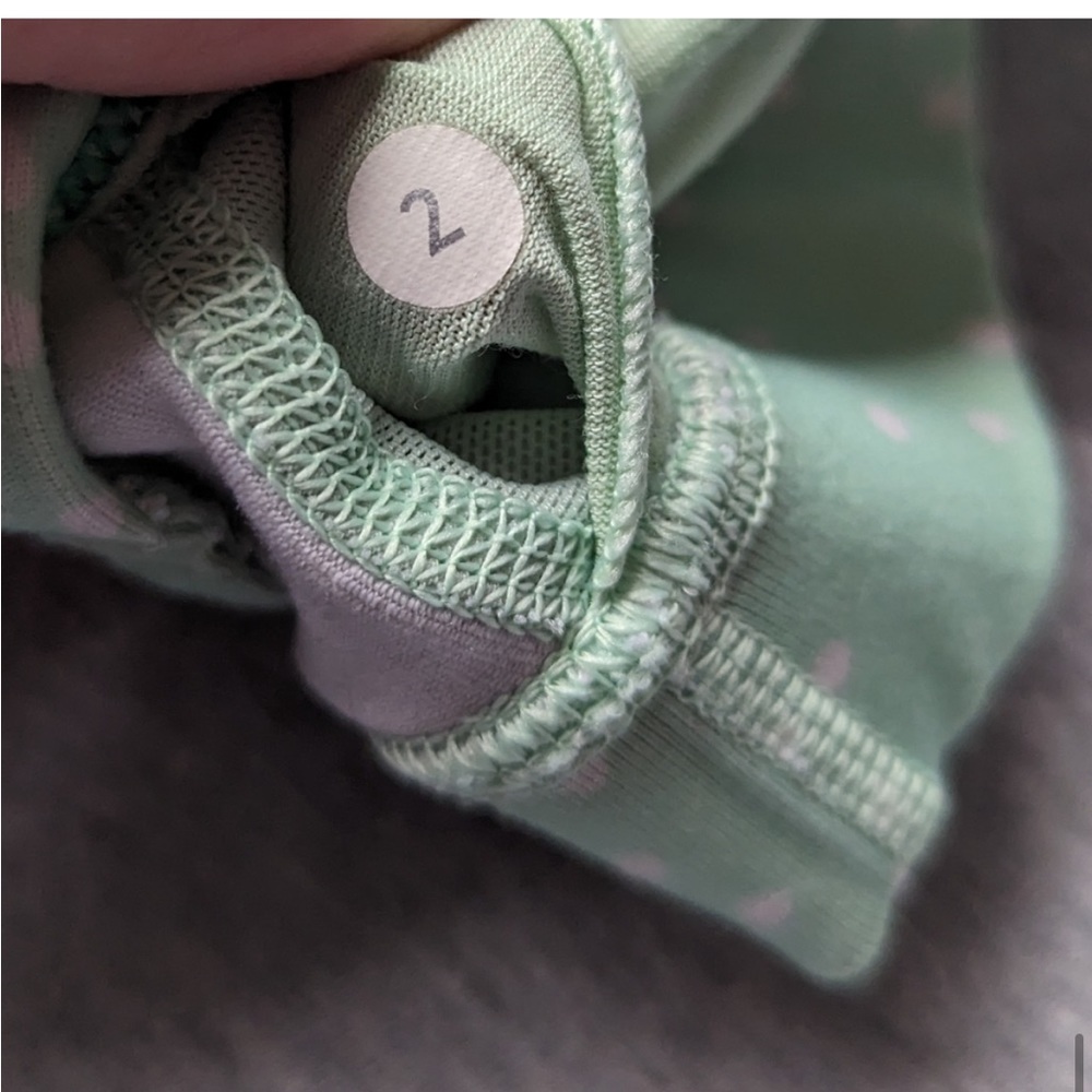 Lululemon Flow Y Bra IV *Full-On Luxtreme in Petit Dot Fresh Teal| Size: 2 ๐๐โโ - Picture 6 of 12